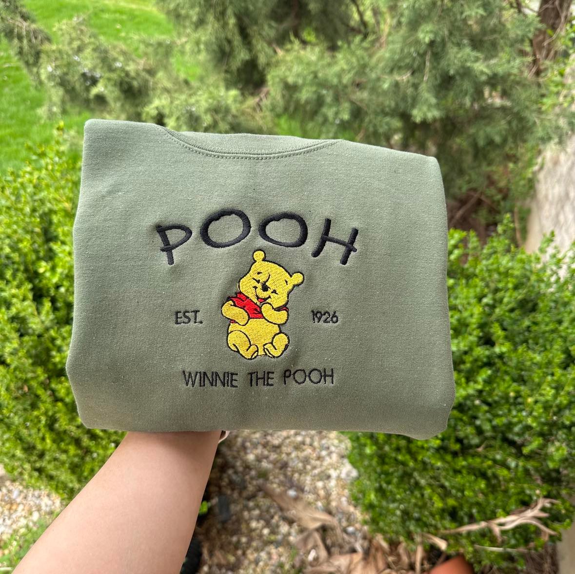 Winnie the Pooh Embroidered sweatshirt Winnie the Pooh crewneck