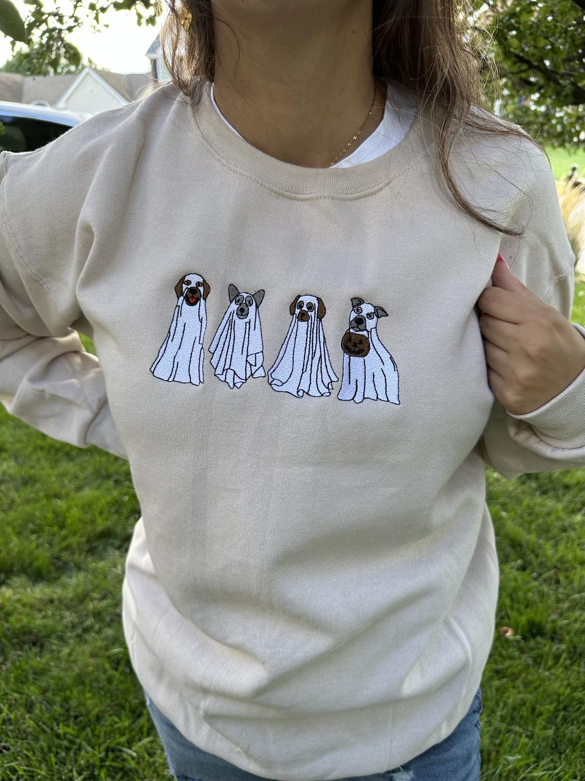 Women's embroidered cheap sweatshirts