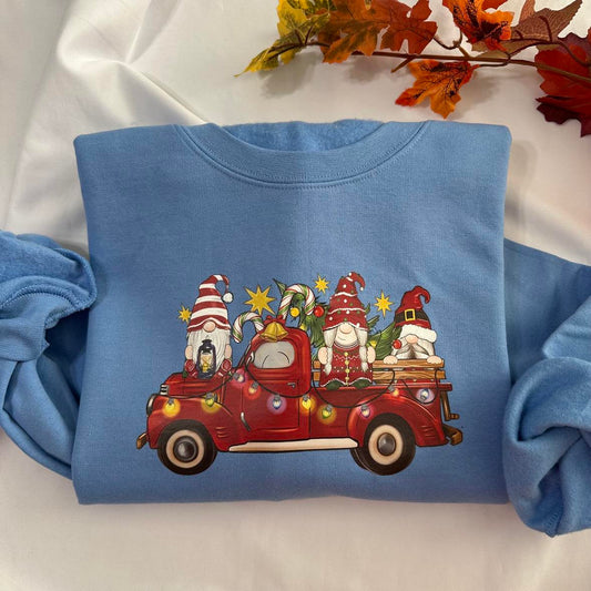 Christmas gnomes Sweatshirt; gnomes crewneck; Christmas sweatshirts; Retro Christmas graphic print crewneck; Christmas gifts