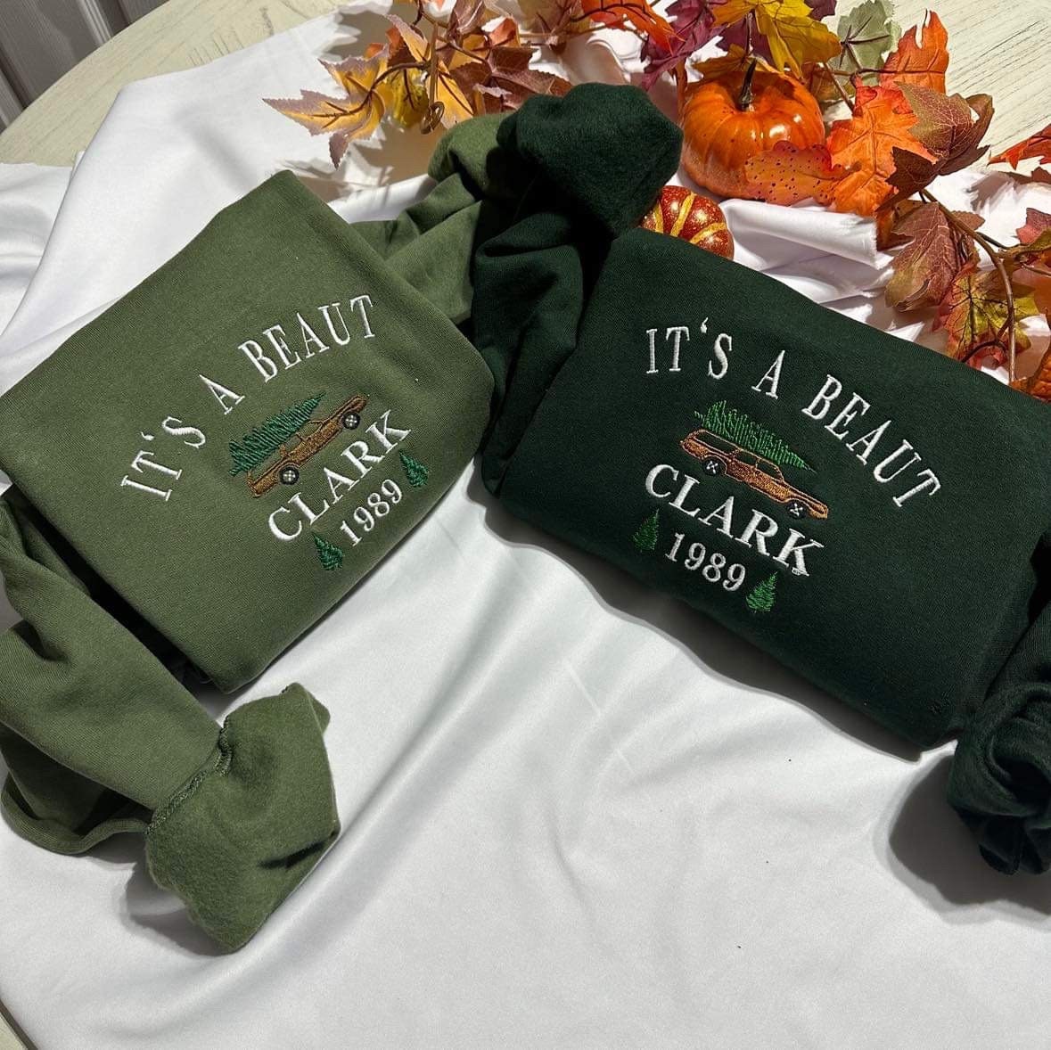 It’s a Beaut Clark embroidered crewneck; Griswold embroidered sweatshirt; Funny Christmas vacation hoodie. holiday gift for him/her