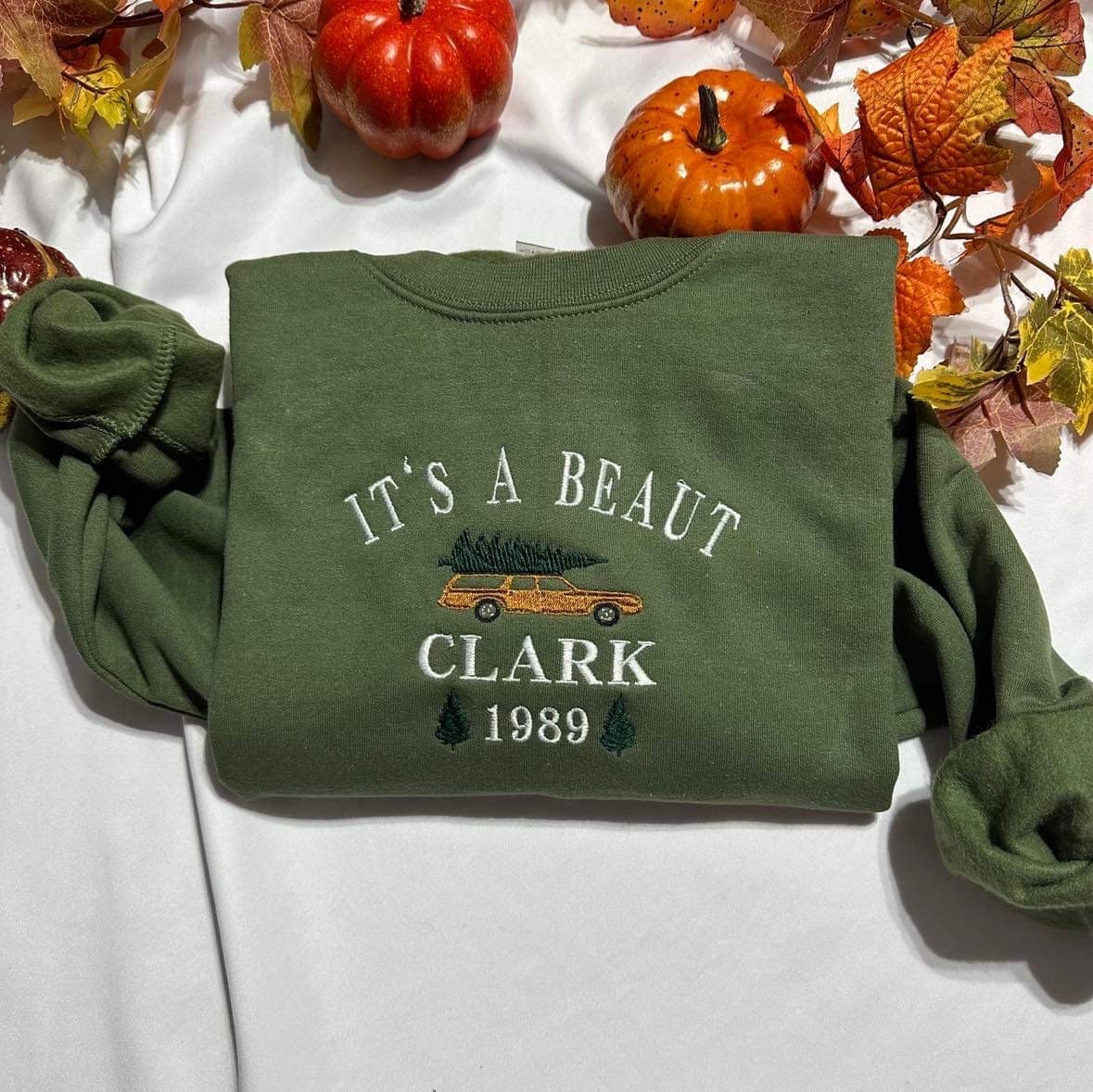 It’s a Beaut Clark embroidered crewneck; Griswold embroidered sweatshirt; Funny Christmas vacation hoodie. holiday gift for him/her