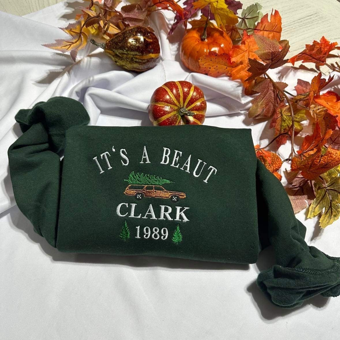 It’s a Beaut Clark embroidered crewneck; Griswold embroidered sweatshirt; Funny Christmas vacation hoodie. holiday gift for him/her