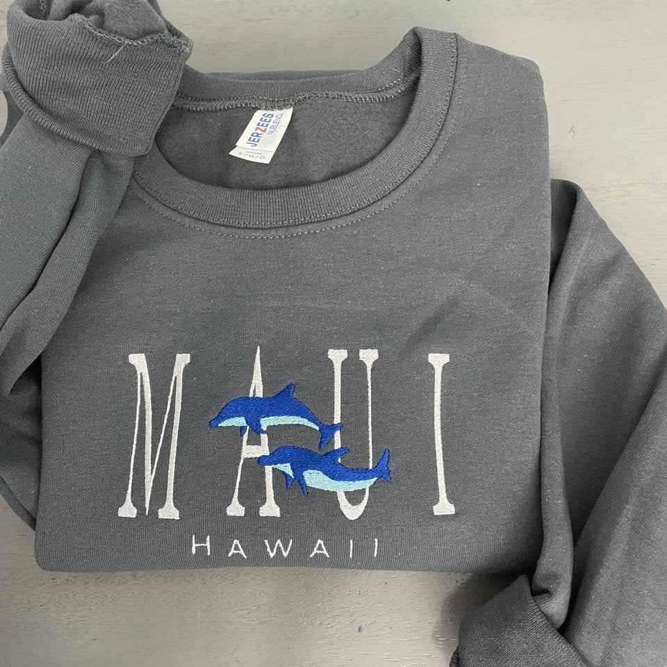 Maui Hawaii sweatshirt Hawaii, Hawaii Crewneck perfect gift for Dolphin lovers