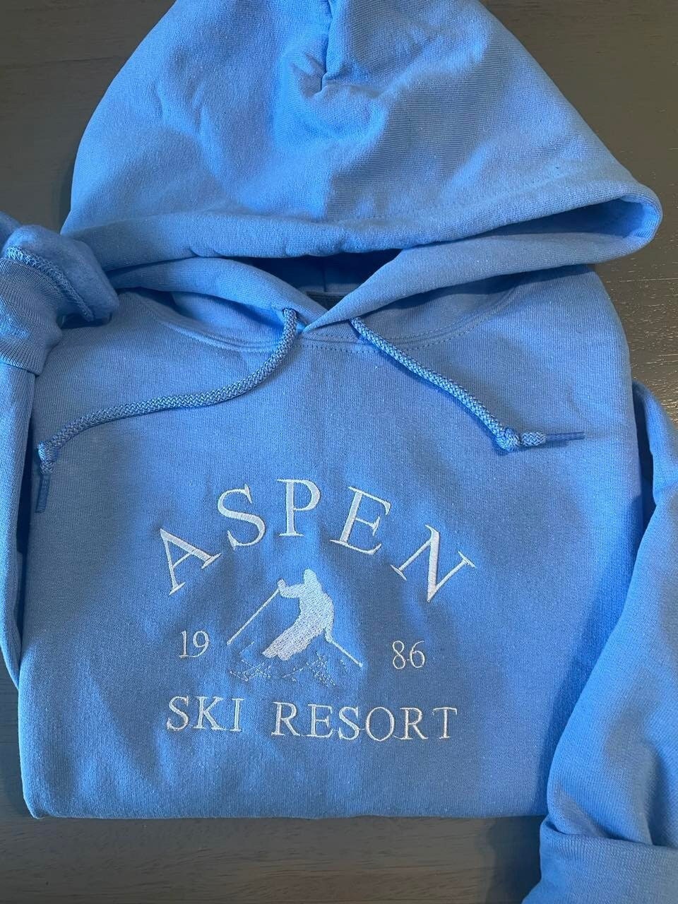 Aspen Ski Resort embroidered Hoodie, Aspen ski lover's design, Ski Resort hoodie; gift for shirt;  Aspen Colorado embroidered  Hoodies - MrEmbroideryGifts