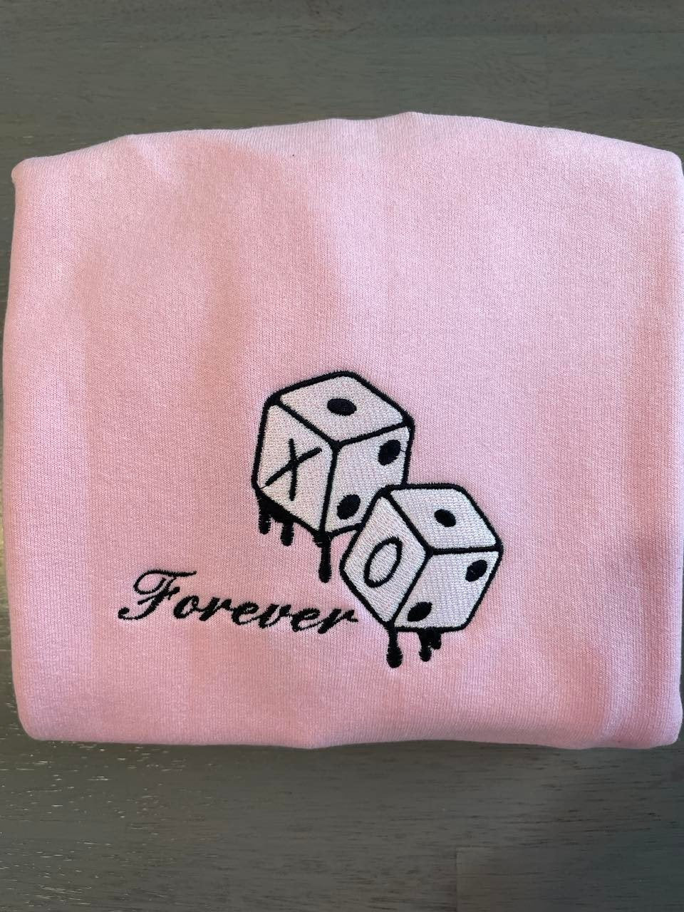 XOXO forever embroidered  sweatshirt; vintage XOXO  love embroidered  sweatshirt; Custom Valentine day embroidered sweatshirt;