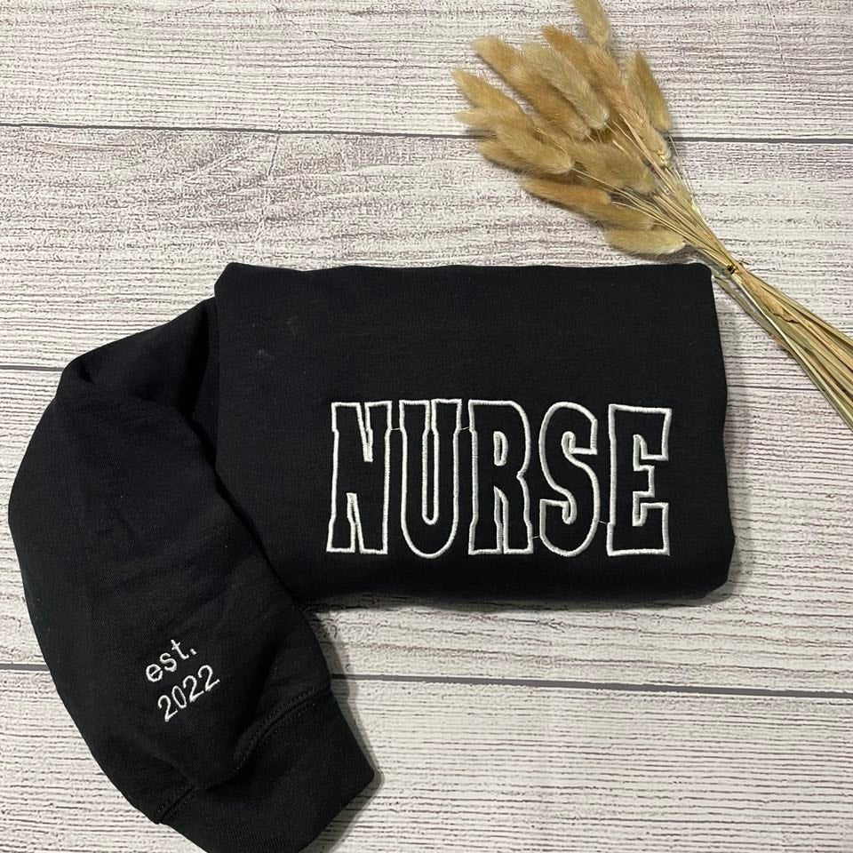 Vintage Nurse embroidered sweatshirt, New Nurse custom sweatshirts, Healthcare  crewnecks, nurses day gifts; gift for her/him - MrEmbroideryGifts