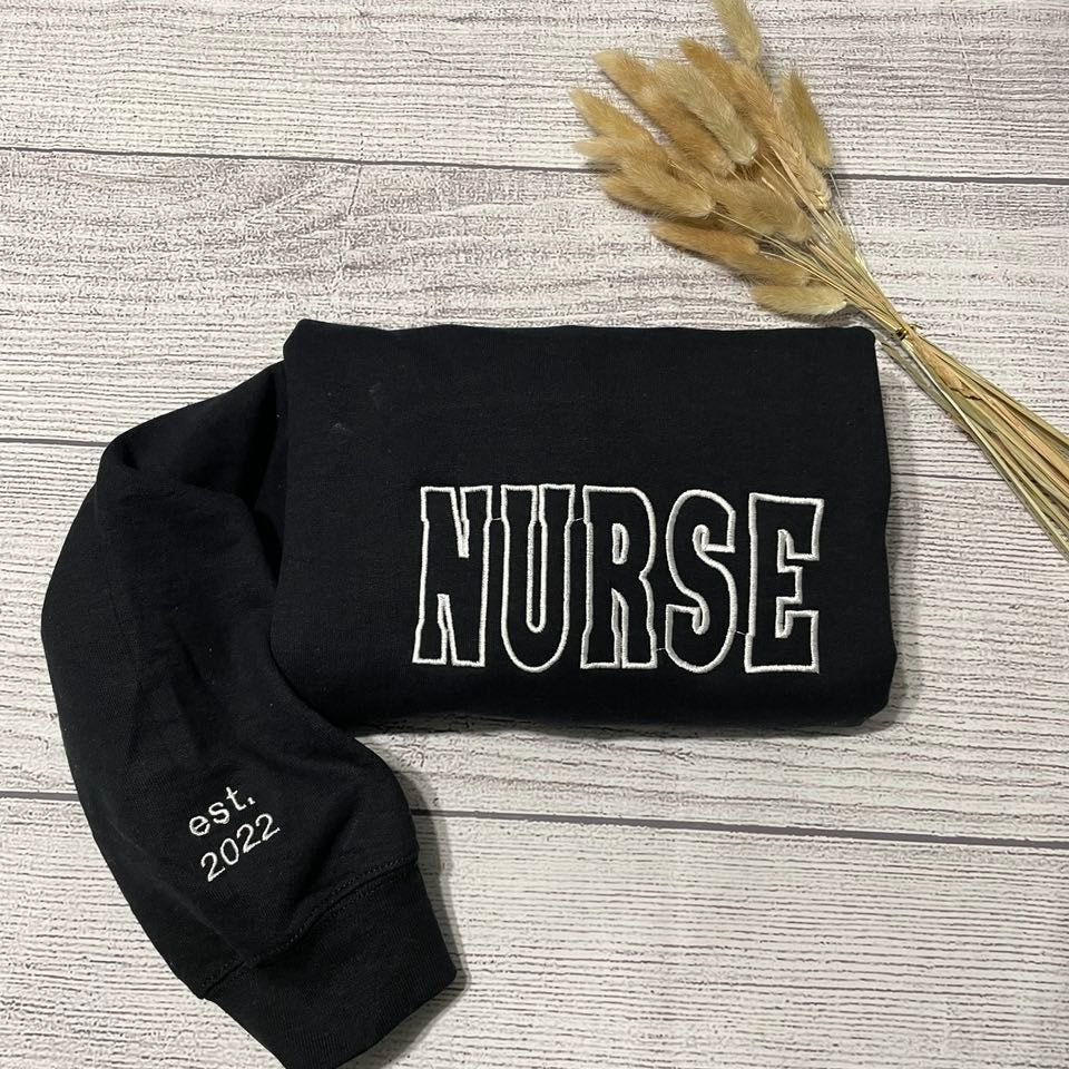 Vintage Nurse embroidered sweatshirt, New Nurse custom sweatshirts, Healthcare  crewnecks, nurses day gifts; gift for her/him - MrEmbroideryGifts